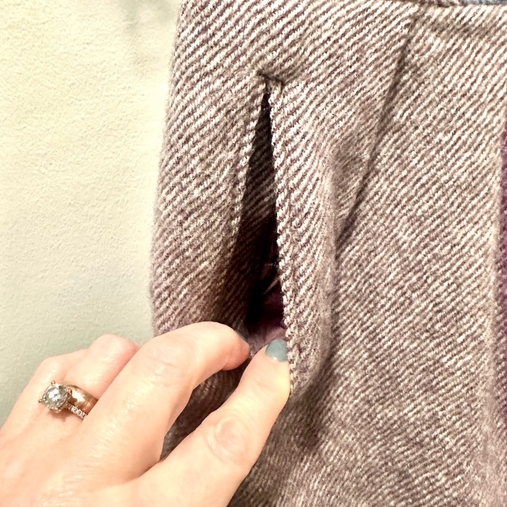 Vintage Diane Von Furstenberg Plaid Wool Skirt Size 6 - Picture 3 of 8